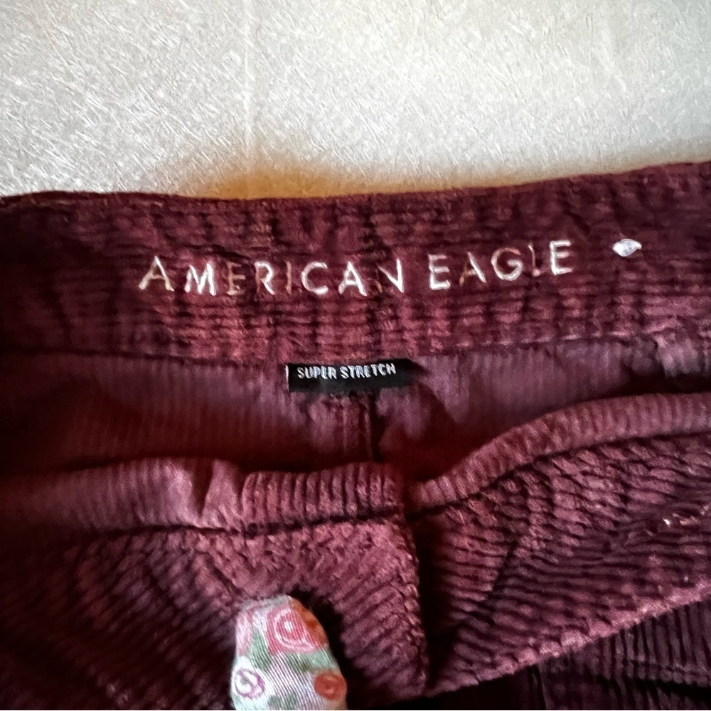 American Eagle Brown Corduroy high-rise Skirt Women Size 8 - Picture 8 of 8